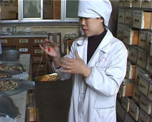 picture of a Chinese herbalist